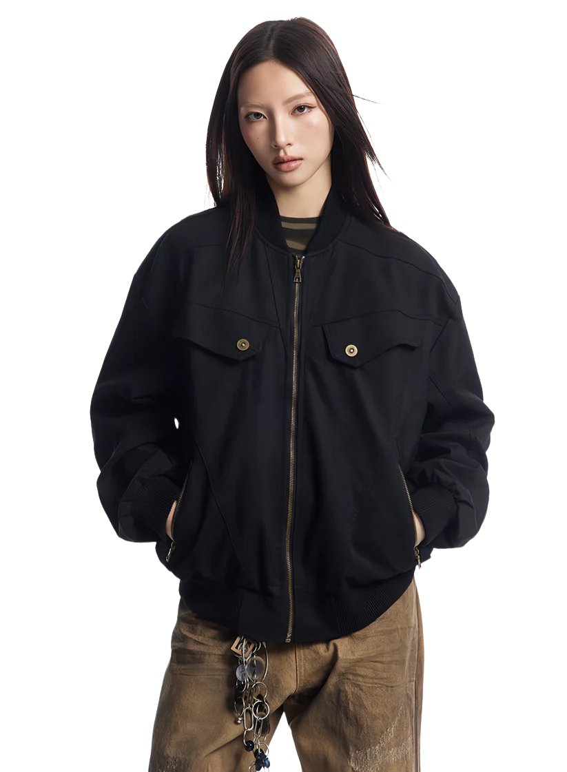 Vandal Oversized Bomber Jacket