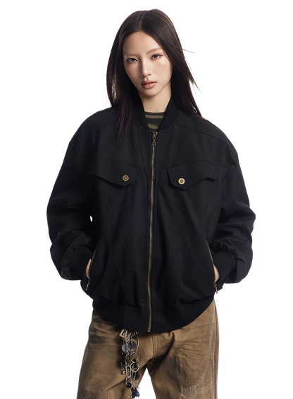 Vandal Oversized Bomber Jacket