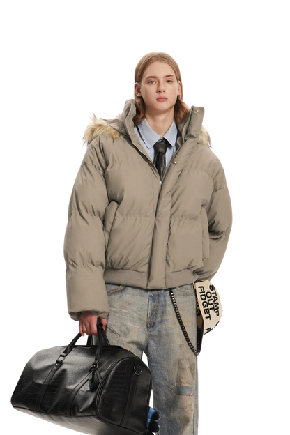 Glacier Faux Fur Puffer Jacket