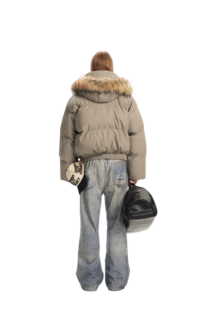 Glacier Faux Fur Puffer Jacket