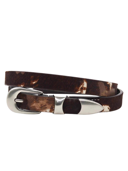 Cowhide Silver Belt