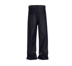 Blade Cut Wide-Leg Denim