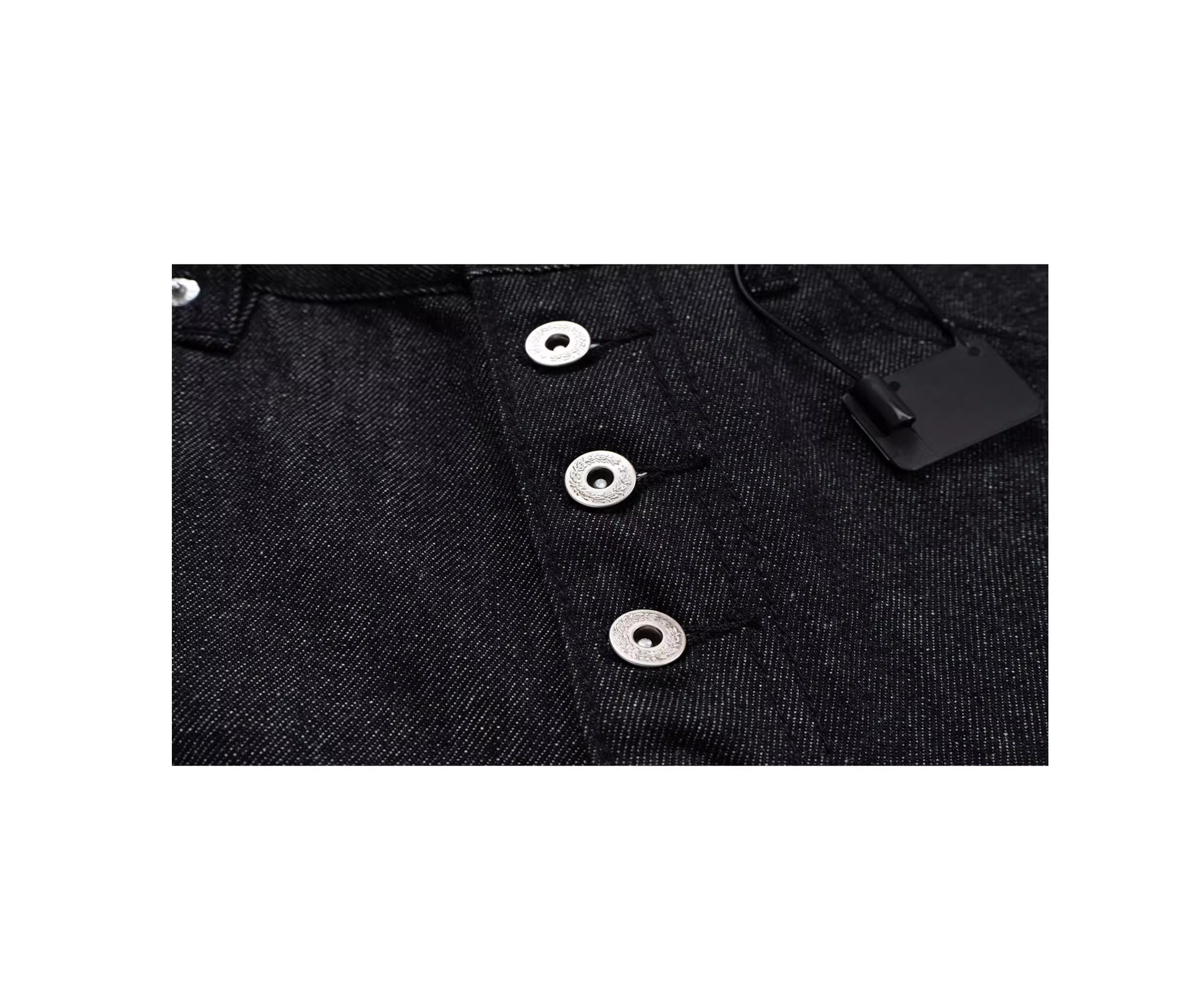 Blade Cut Wide-Leg Denim
