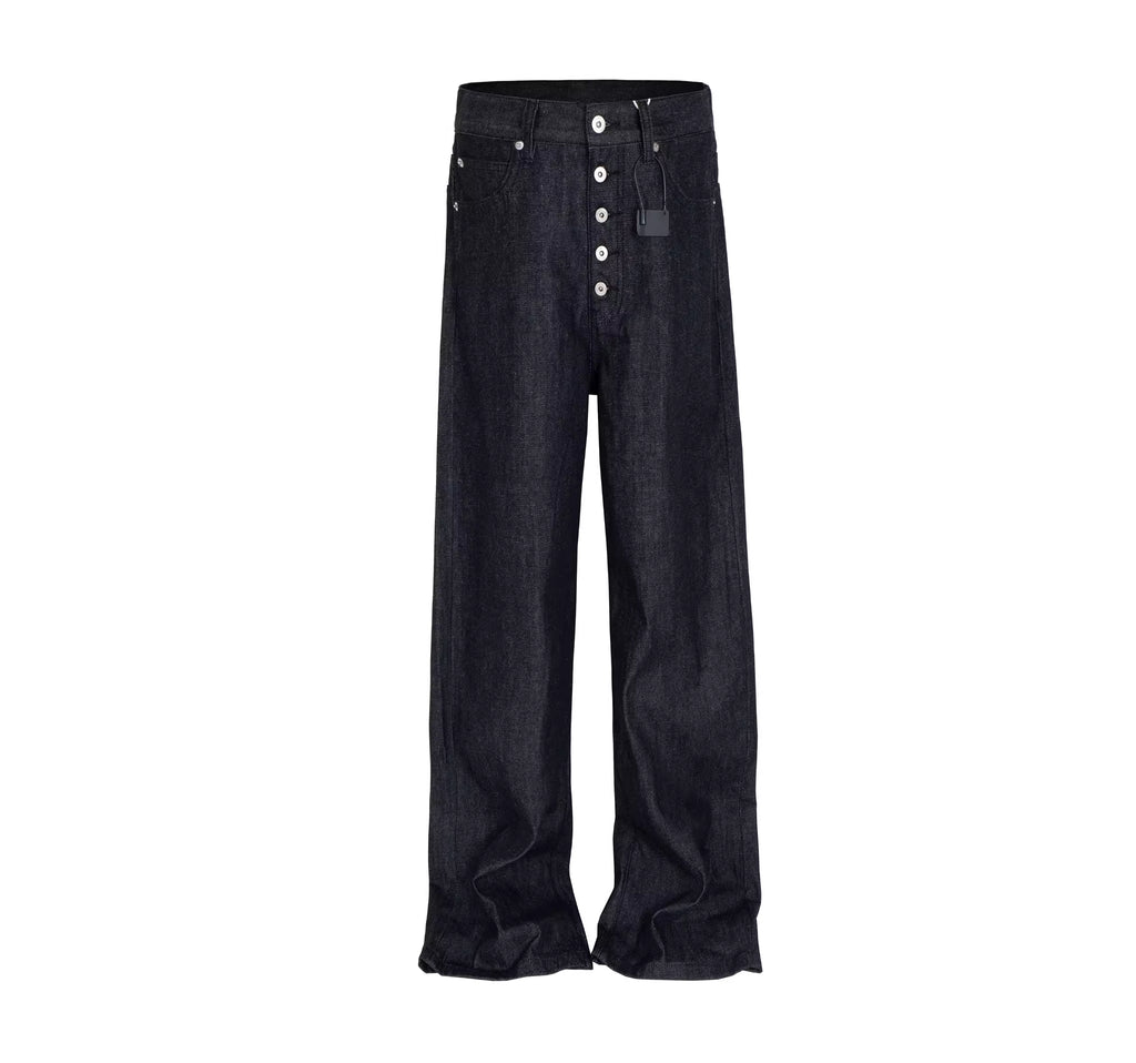 Blade Cut Wide-Leg Denim