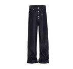 Blade Cut Wide-Leg Denim