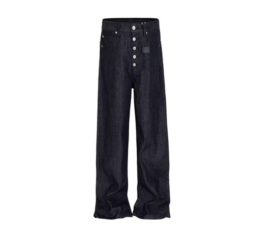 Blade Cut Wide-Leg Denim