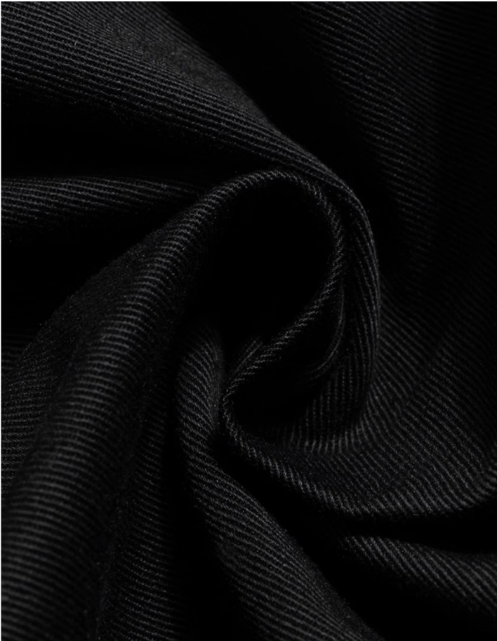 Dark Drawstring Cargo Shorts