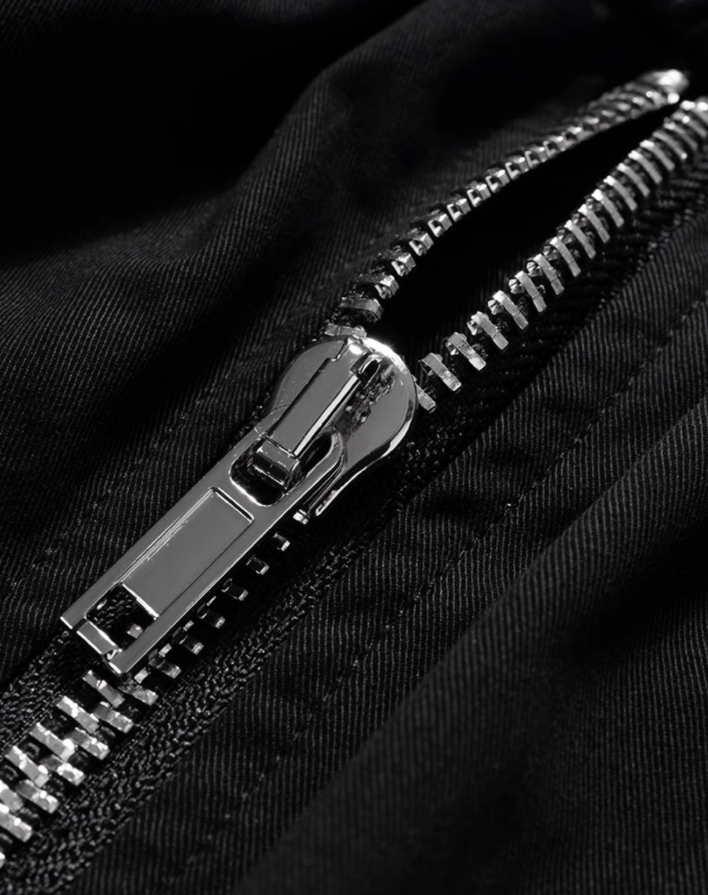 Dark Drawstring Cargo Shorts