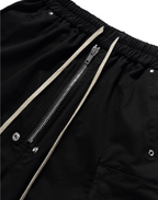 Dark Drawstring Cargo Shorts
